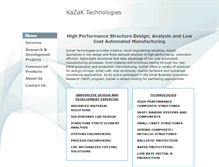 Tablet Screenshot of kazaktechnologies.com